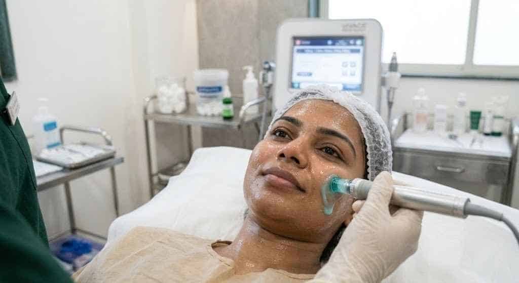 HydraFacial deep cleanse Hyderabad skin clinic
