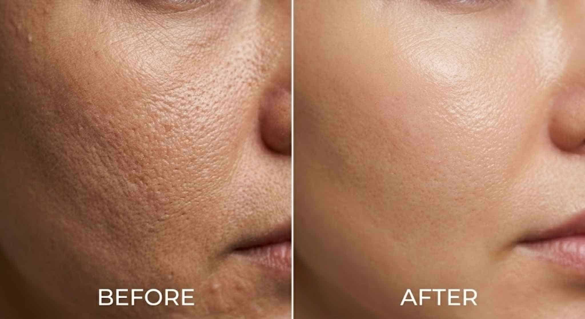 MNRF acne scar treatment results Zennara Clinic Hyderabad